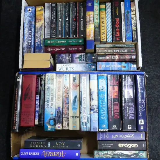 2 BOXES BOOKS; FANTASY INTEREST