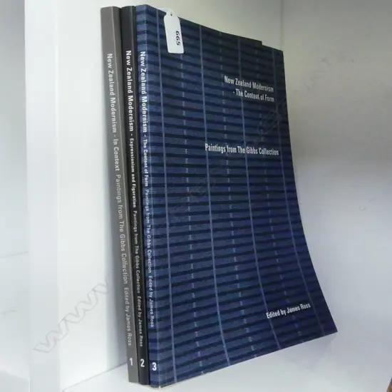 NEW ZEALAND MODERNISM THE GIBBS COLLECTION 3 VOLS EDITED BY JAMES ROSS