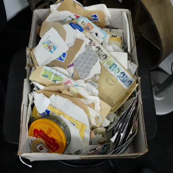 BOX LOT ASST. STAMPS