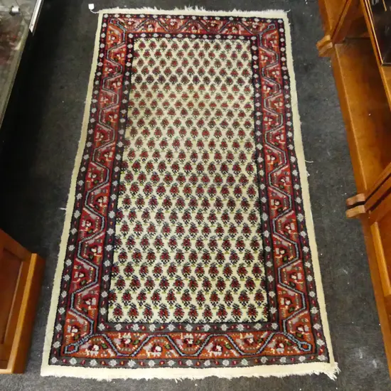 HAND KNOTTED WOOL PILE RUG 1620x930mm