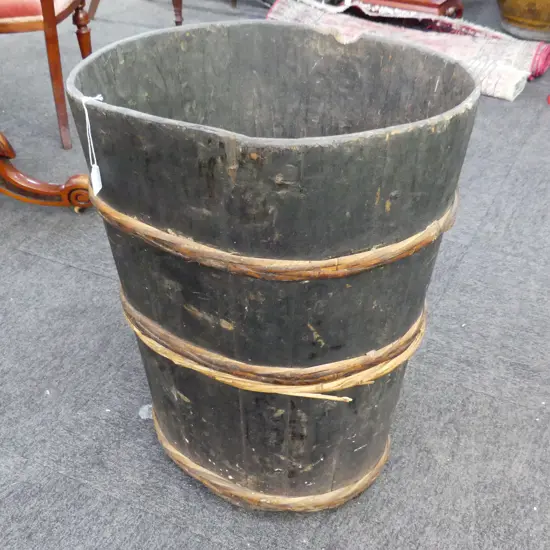 LG WOODEN BUCKET H.680mm