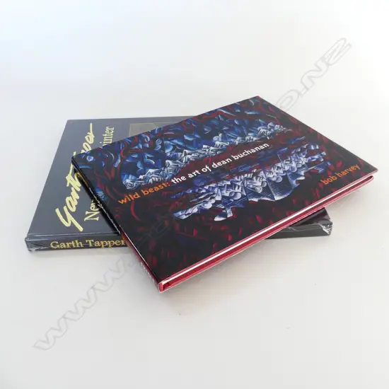 2 NZ ART REFERENCE BOOKS: 'wild beast: 'The Art of Dean Buchanan' signed +'Garth Tapper NZ painter' sealed as new copy