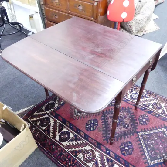 ANTIQUE MAHOGANY PEMBROKE TABLE 860x570x725mm