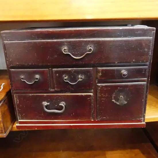 SMALL OLD JAPANESE CHEST AF