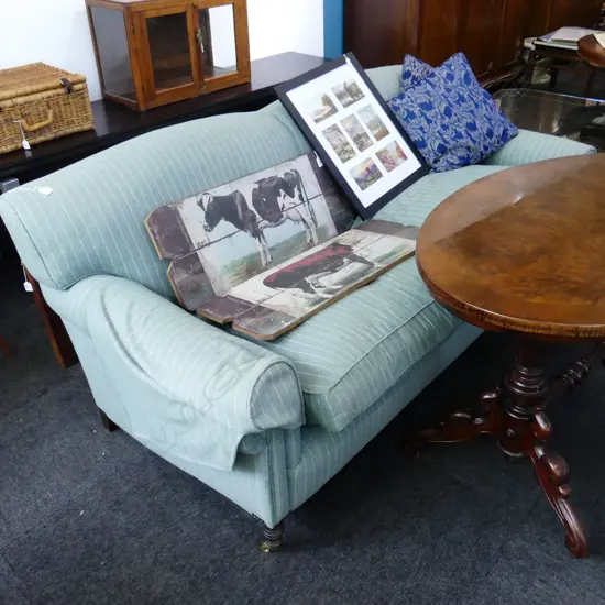 LG SOFA - GREEN WOOL UPHOLSTERY 1900x900X800mm