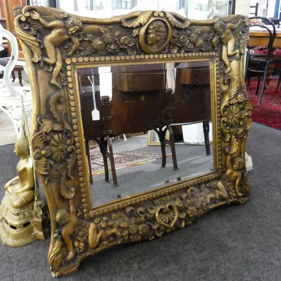 LG GILT FRAMED MIRROR 840x940mm