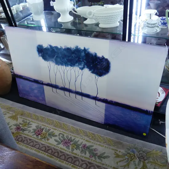 LG FADED PRINT - ABSTRACT TREES IN LANDSCAPE 750x1360mm