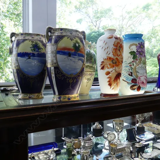 5 LG ANTIQUE VASES (PR+3) H.345mm