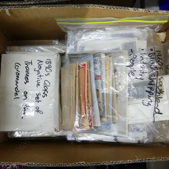 BOX ASST. EPHEMERA, NAPIER 1931 EARTHQUAKE NEWSPAPERS, ETC 