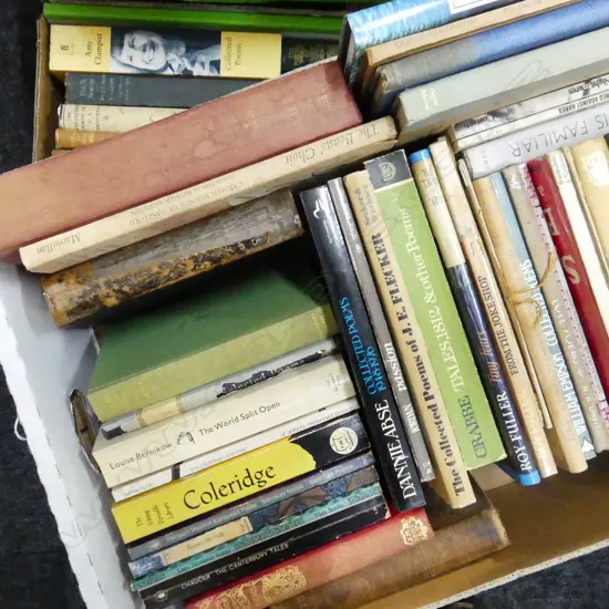2 BOXES BOOKS: POETRY ETC