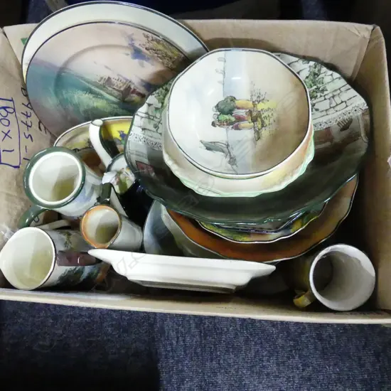 BOX LOT ASST. ROYAL DOULTON ETC