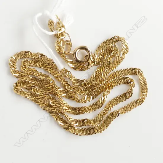 9ct GOLD NECK CHAIN 3.27gms L.400mm