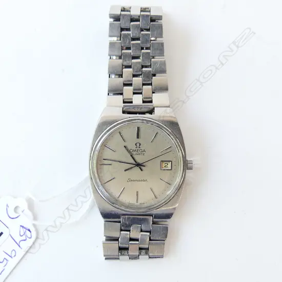 OMEGA SEAMASTER quartz c1970's stainless steel. Bracelet strap
