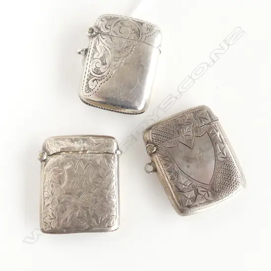 3 HALLMARKED STG SILVER VESTAS 48gm