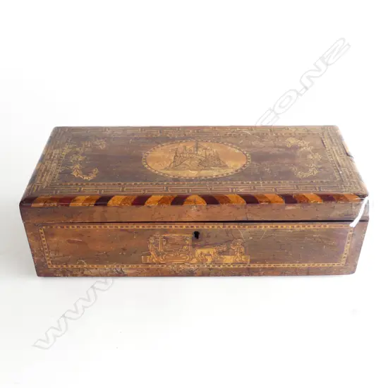 WOODEN INLAID BOX W.280mm