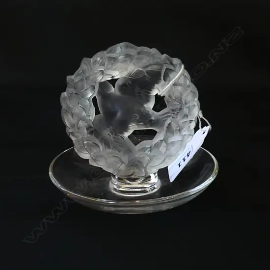 LALIQUE DOVE RING DISH H90MM