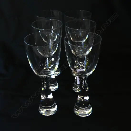6 DESIGNER WINE GLASSES H.230mm
