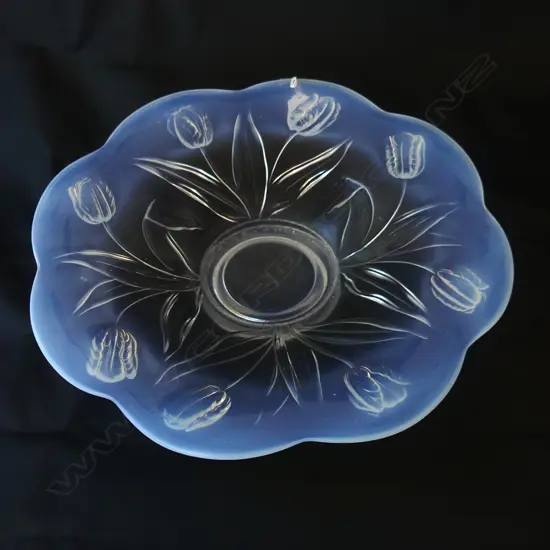 LRG BAROLAC OPALESCENT TULIP BOWL, dia 280mm