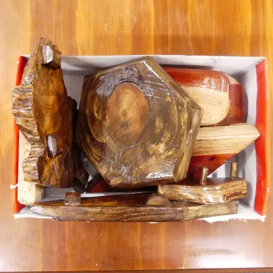 COLLECTION 8 VARNISHED WOOD BONSAI STANDS