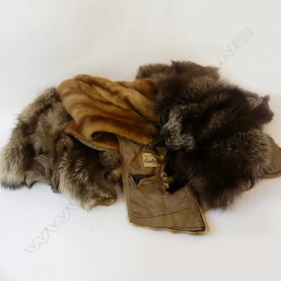 6 VINTAGE FUR STOLES  SOME FAULTS