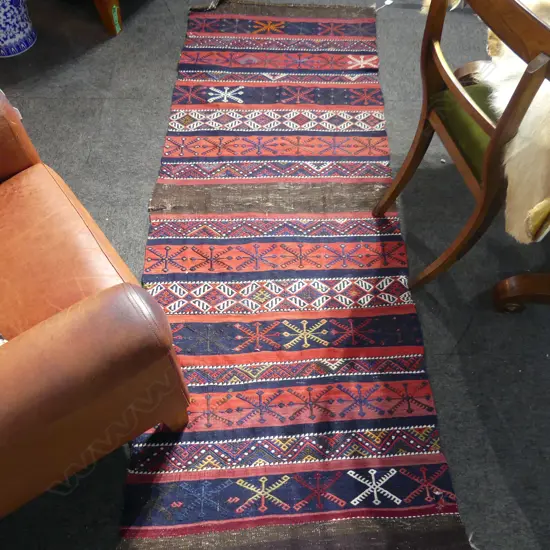 STRIPED KELIM RUNNER 2200x770mm