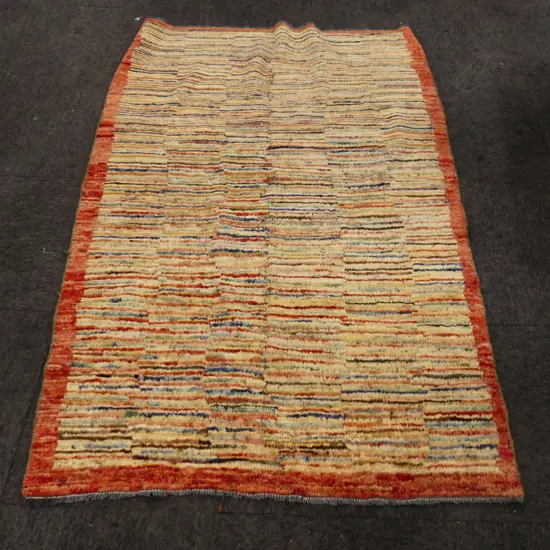 HAND KNOTTED ALL WOOL RUG 1840x1210mm