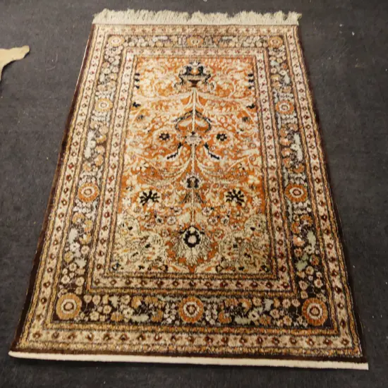 HAND KNOTTED WOOL PILE RUG 1850x1250mm