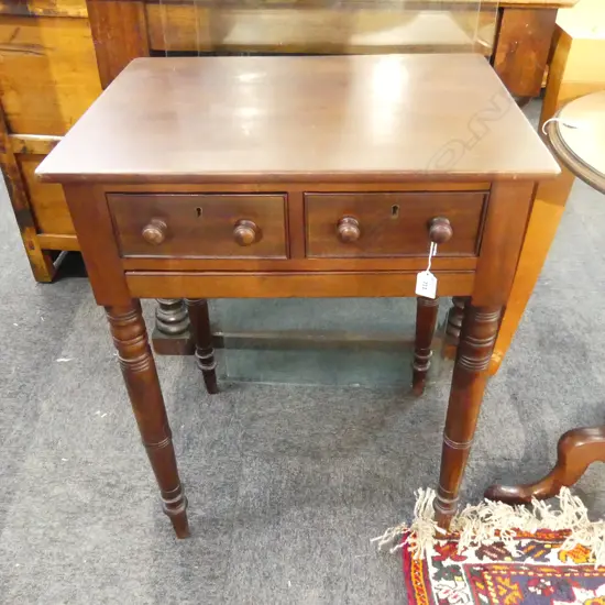 ANTIQUE SMALL MAHOGANY TABLE 560x425x735mm