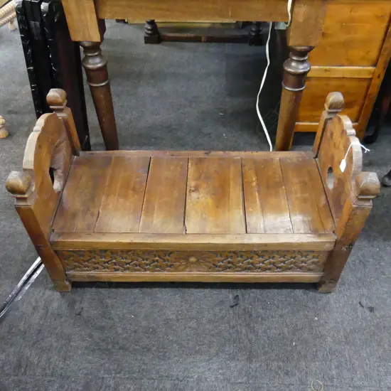 INDONESIAN WOODEN CRADLE 940x425x550mm