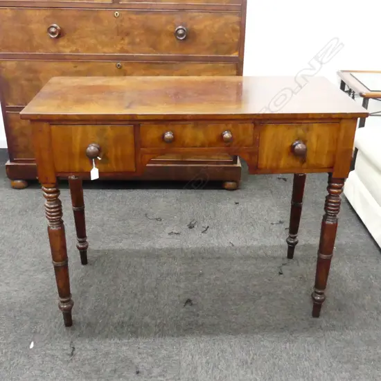 VICTORIAN MAHOGANY HALL TABLE / DESK 990x445x780mm