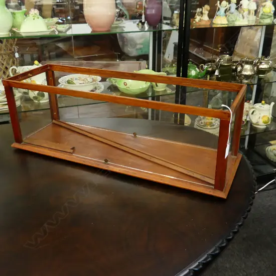 VINTAGE WOODEN DISPLAY CABINET 775x260x250mm