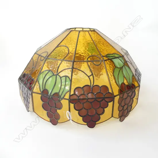 VINTAGE LIGHT SHADE, GRAPE DESIGN - MINOR BREAKS 400mm dia