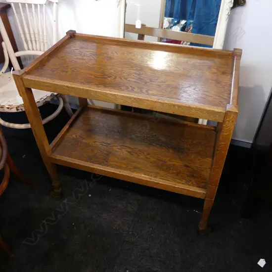 VINTAGE OAK TEA TROLLEY 780x430x775mm