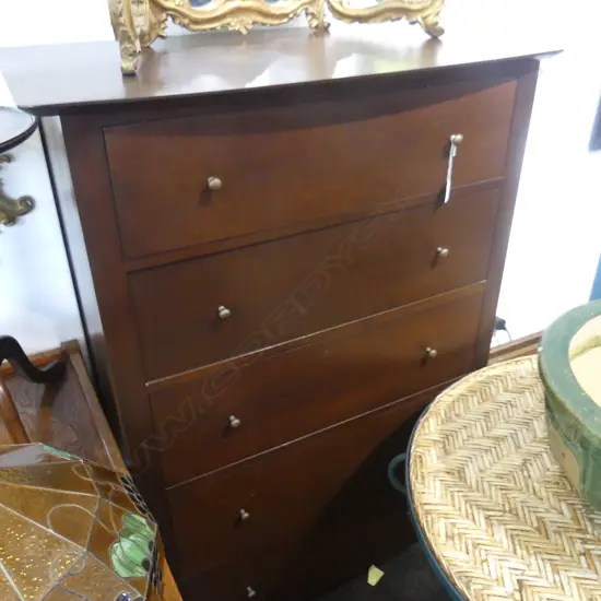 MODERN HARDWOOD TALL BOY 860x480x1360mm