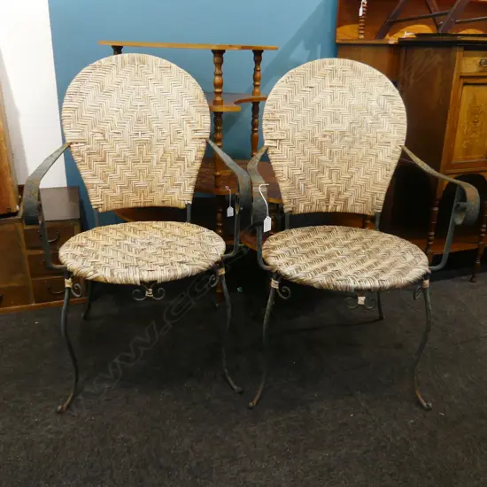 PR CANE & METAL CHAIRS