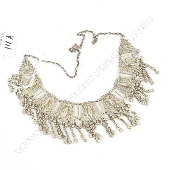 ETHNIC SILVER NECKLACE 52gms