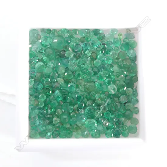 20CT REAL NATURAL ROUND FACETED EMERALDS