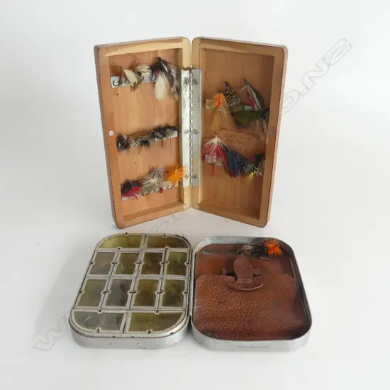 Alan Pye fishing collection: 2 FLY BOXES