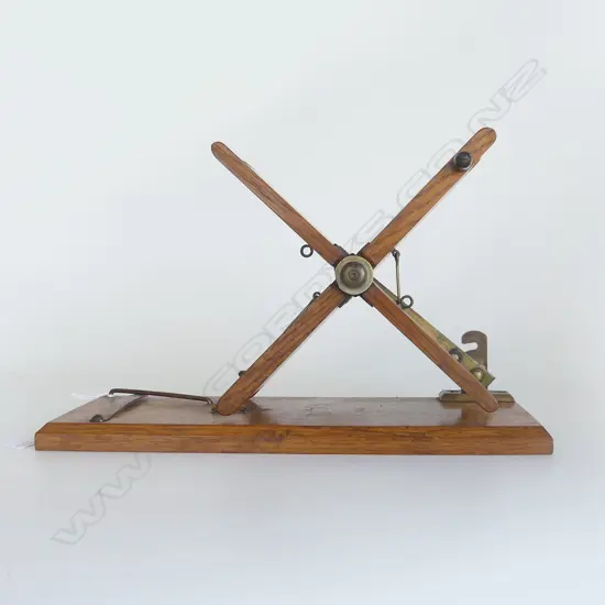 VINTAGE OAK & BRASS FRESH WATER LINE WINDER L300MM HARDY BROS 