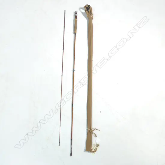 2 PIECE DRY FLY ROD with Fariows patented joint locking system.Circa 1940. Bag 1380mm.