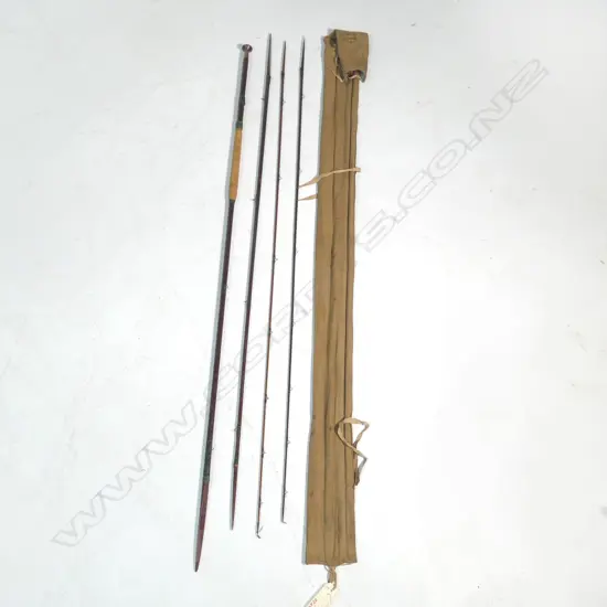 3 PIECE ' SPLICE JOINTED' SALMON ROD w spare tip. MADE in IRELAND in Cork by DAYS