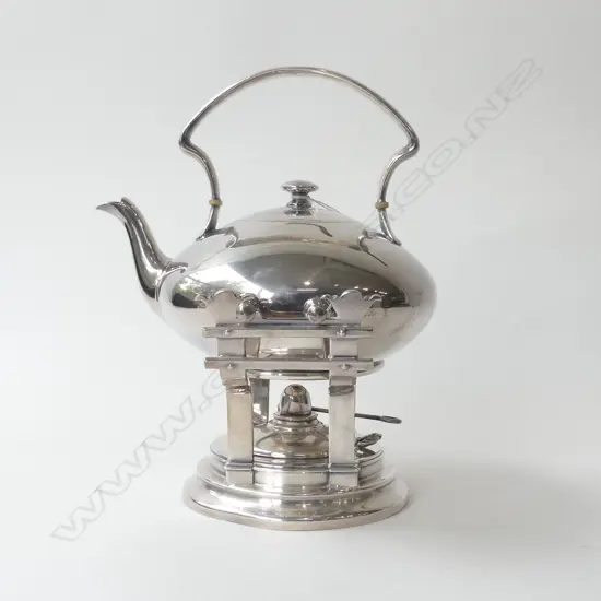 VINTAGE WILCOX USA SILVER PLATE SPIRIT KETTLE