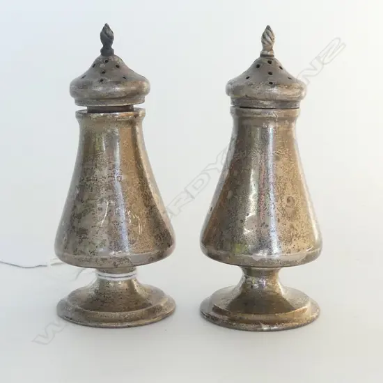 PR SILVER PEPPERETTES Birmingham 1910 64gms