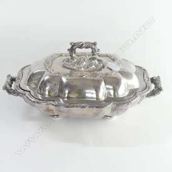 EP ON COPPER LINED VEG TURREEN