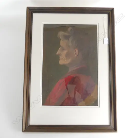 JOHN WEEKS - PORTRAIT OF A WOMAN - OIL ON CANVAS - 410 X 270MM