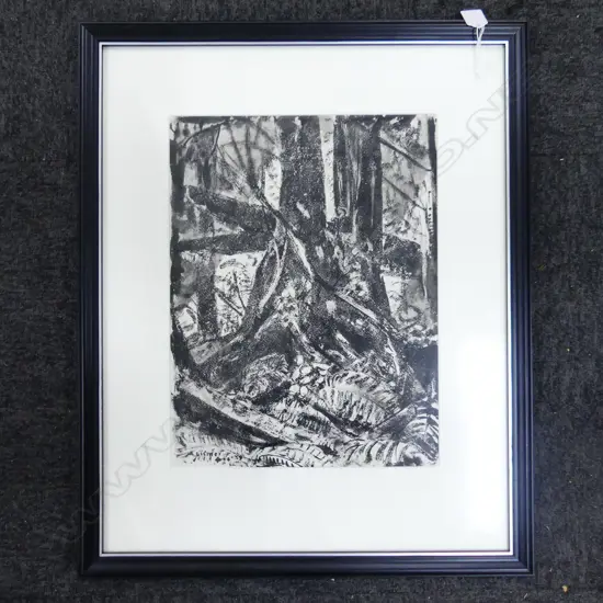 SIGNED B/W ABSTRACT SKETCH 400x300mm