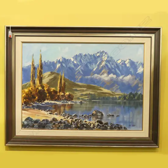 (24634) JOHN SPEEDY 'REMARKABLES, QUEENSTOWN' OIL ON CANVAS 1977 500x700mm 