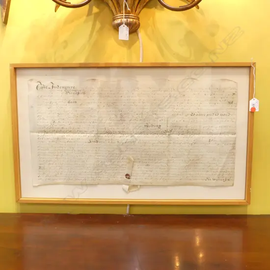 FRAMED 1694 INDENTURE 380x660mm