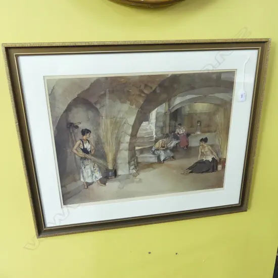 WILLIAM RUSSELL FLINT -  1957 PRINT - SIGNED IN PENCIL 620 X 465MM