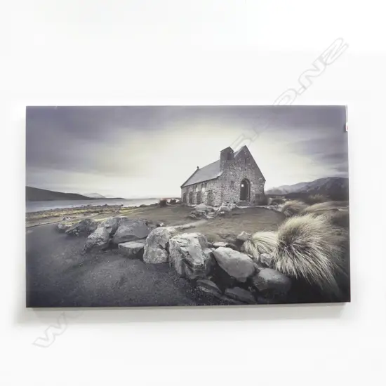 LG LAKE TEKAPO / CHURCH OF GOOD SHEPHERD CANVAS PRINT 745x1200mm